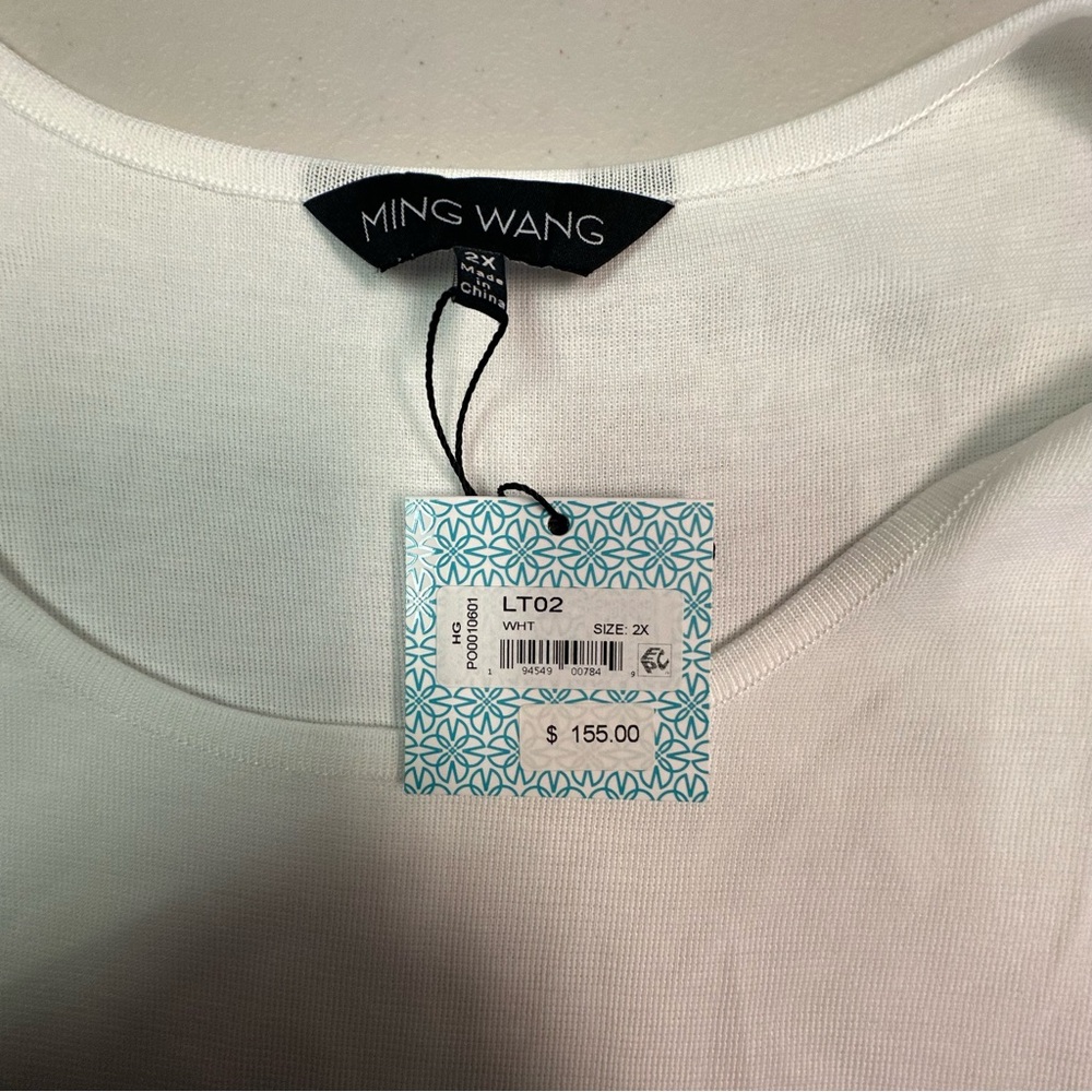 Ming‎ Wang Cream Sleeveless Tank Top - Picture 5 of 5